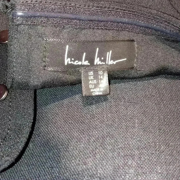 NICOLE MILLER Crepe One Shoulder Mini Dress - Picture 8 of 8